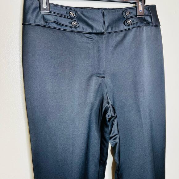 Etcetera Dress Pants 6 Wool Blend High Waist Straight Satin Office Work Trousers - Picture 4 of 9